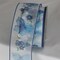 The Ribbon People Blue and White Butterfly Wired Craft Ribbon 2.5" x 20 Yards